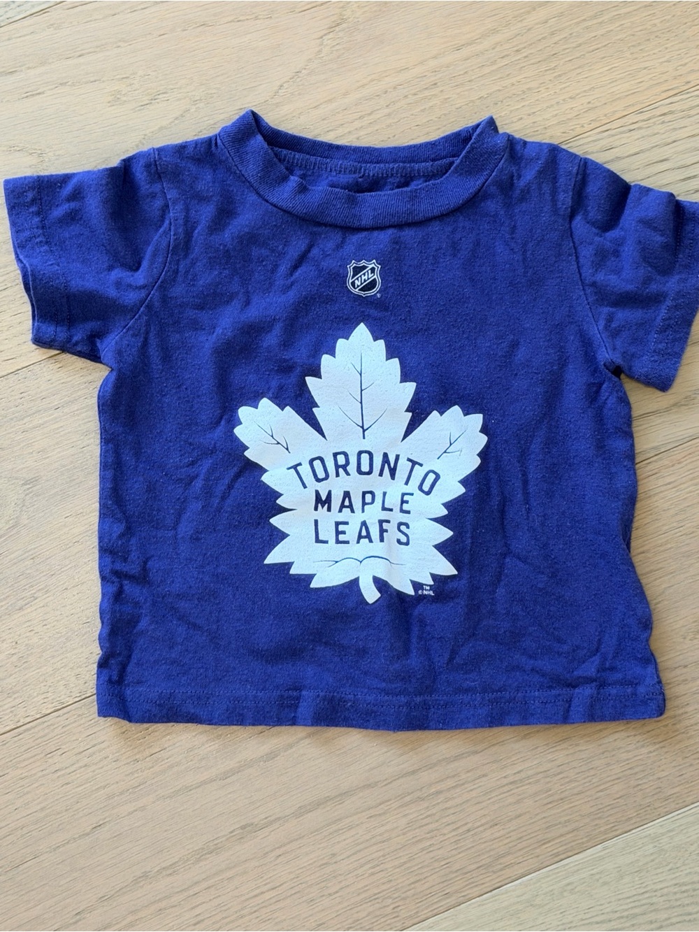 Toronto Maple Leafs Matthews Kids Navy Blue Logo T-Shirt